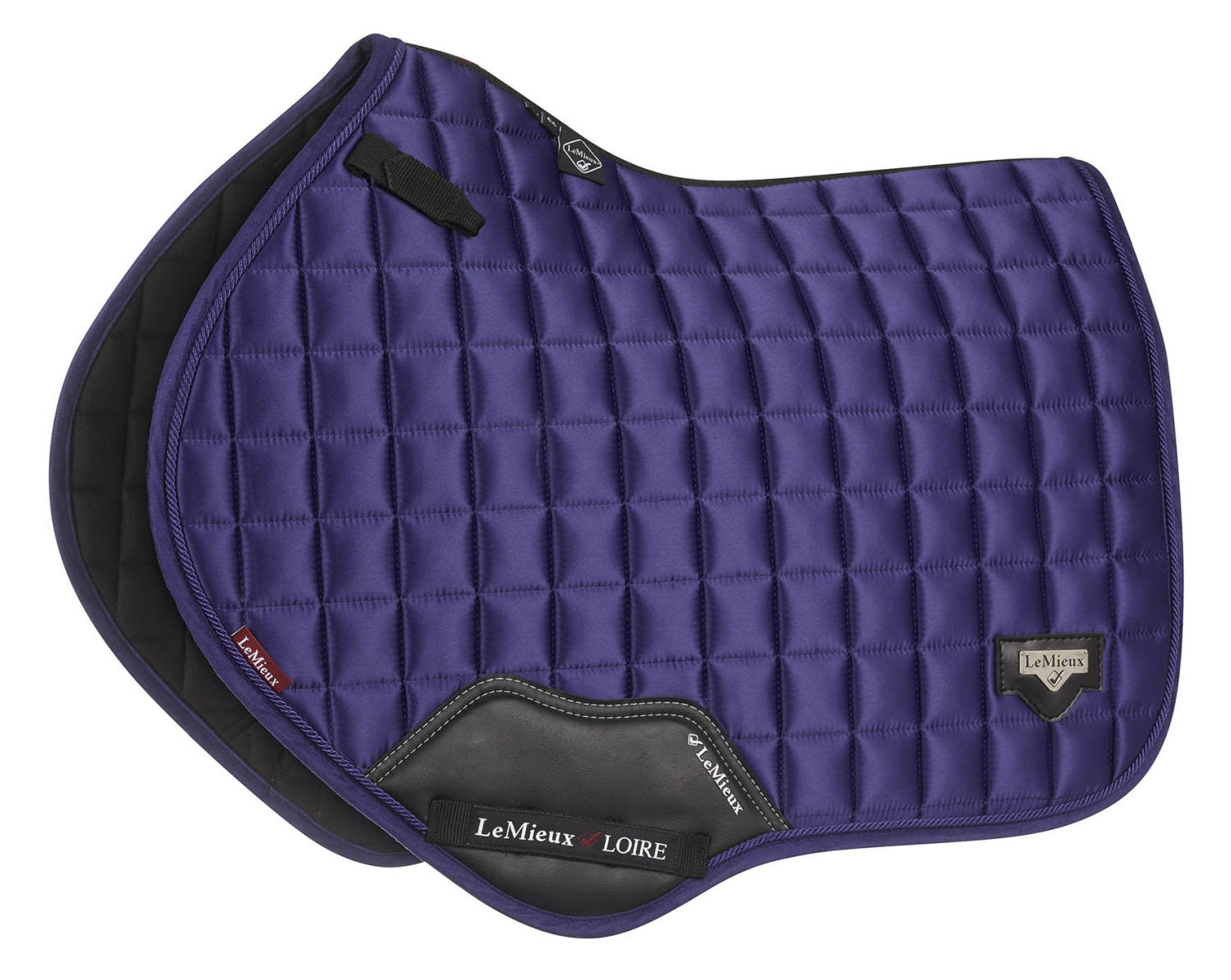 LeMieux saddle pad Loire Classic Satin Close Contact Square ink blue