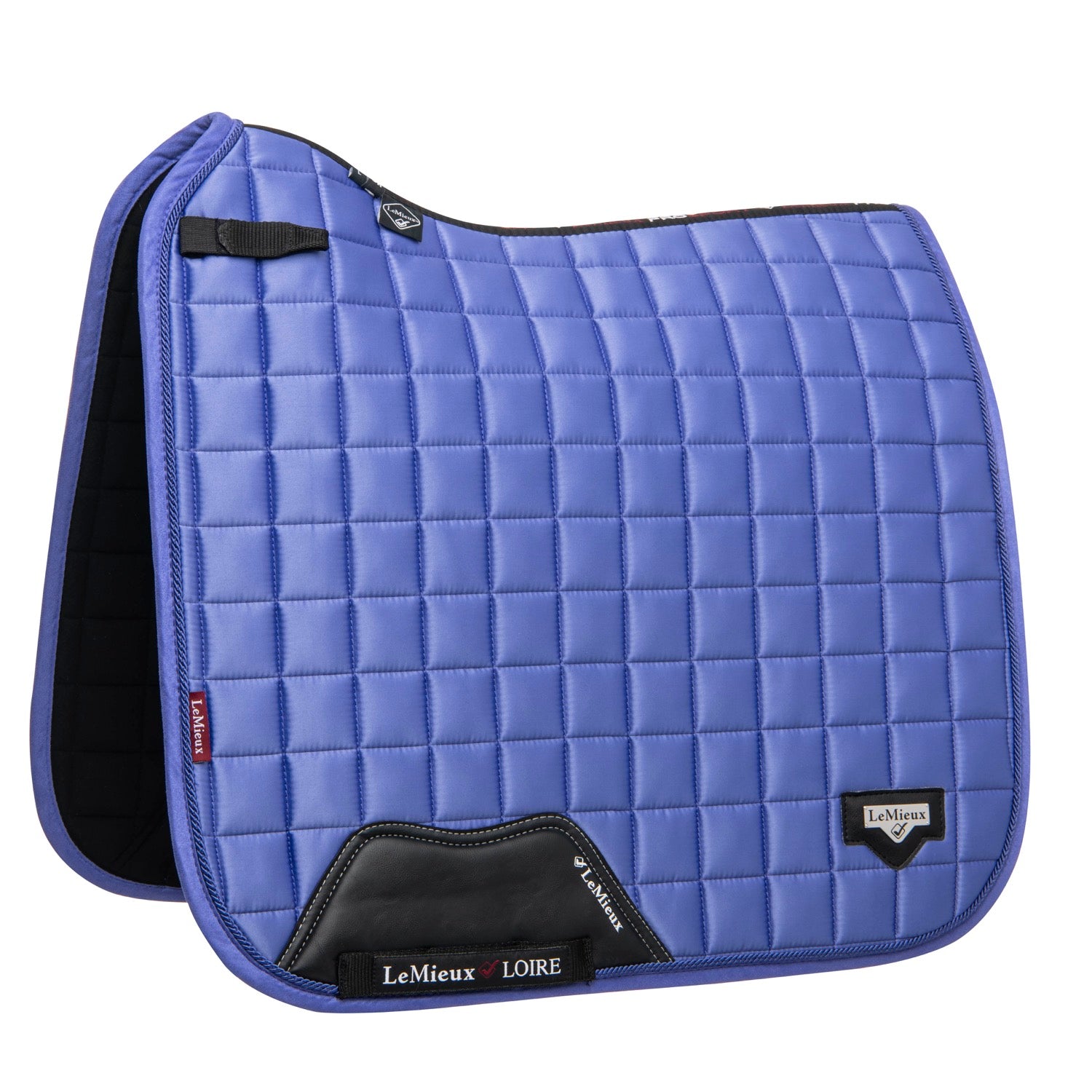 LeMieux saddle pad Loire Classic Satin Dressage Square bluebell