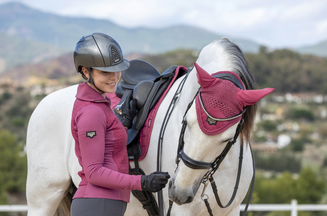 LeMieux saddle pad Loire Classic Satin Dressage Square french rose