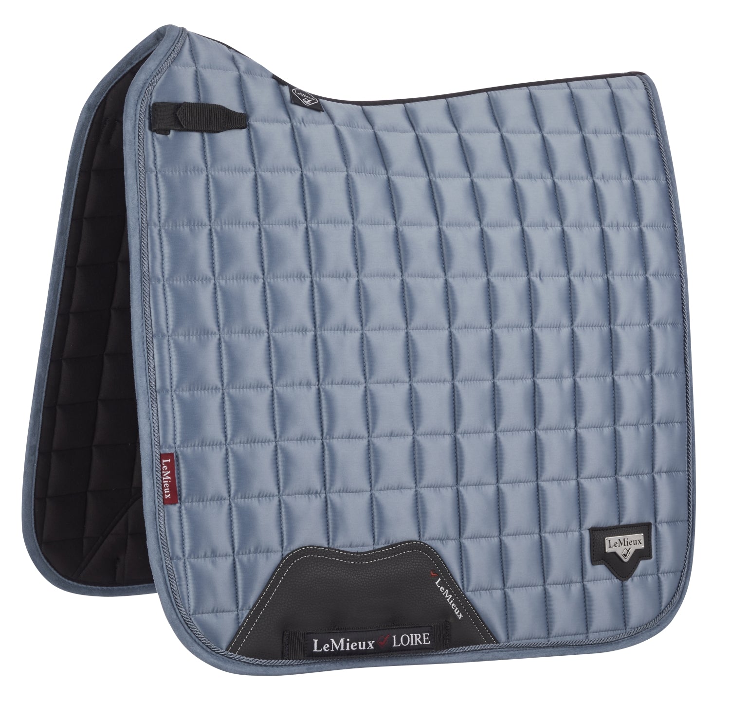 LeMieux saddle pad Loire Classic Satin Dressage Square ice blue