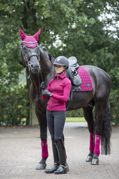 LeMieux saddle pad Loire Classic Satin Dressage Square mulberry