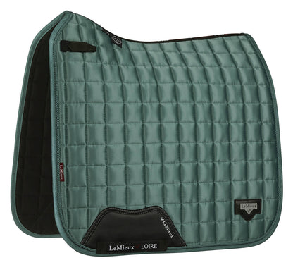LeMieux saddle pad Loire Classic Satin Dressage Square sage