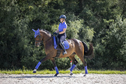 LeMieux Schabracke Loire Memory Satin Dressage Square bluebell