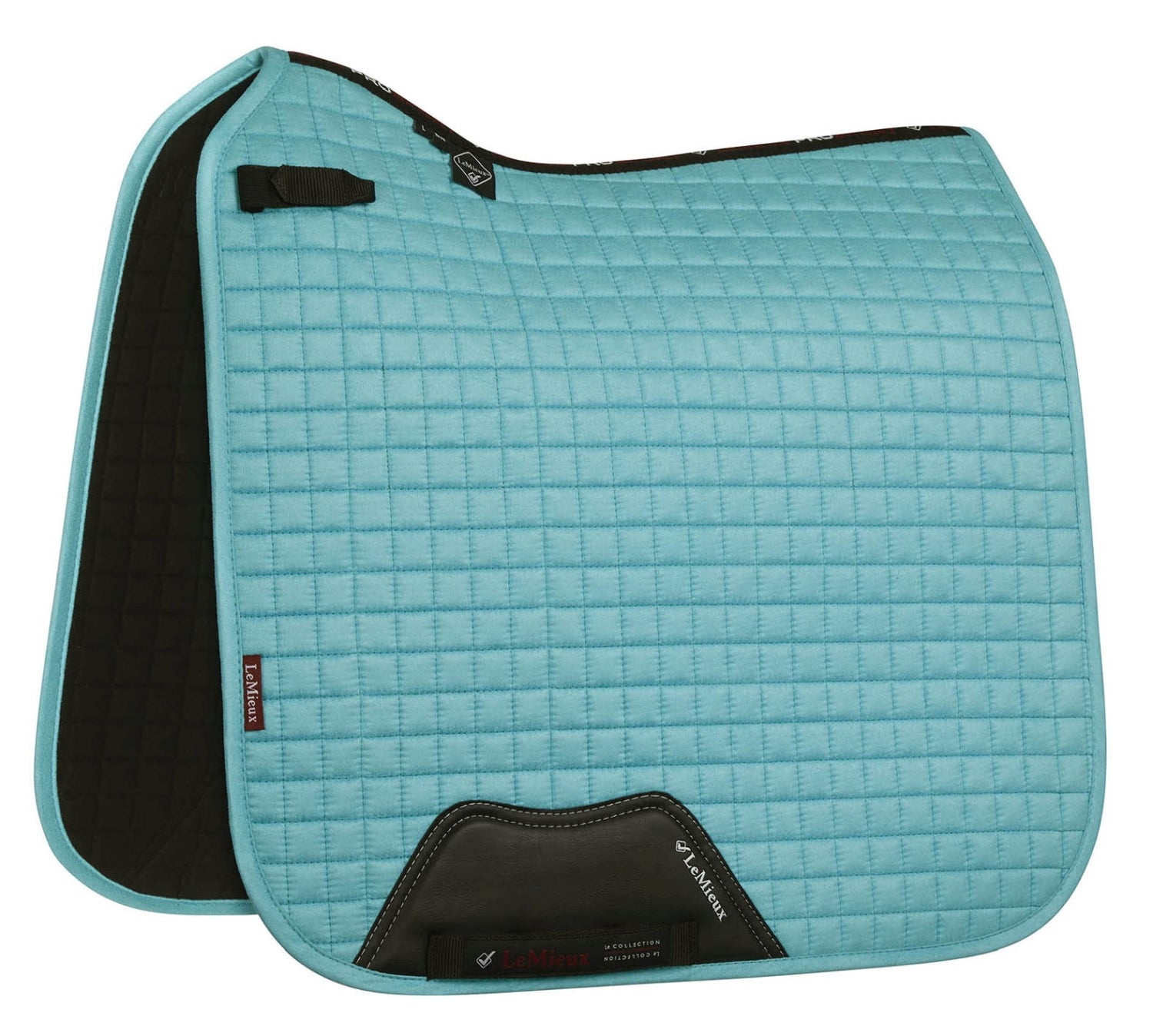 LeMieux saddle pad Luxury Suede Dressage Square azure