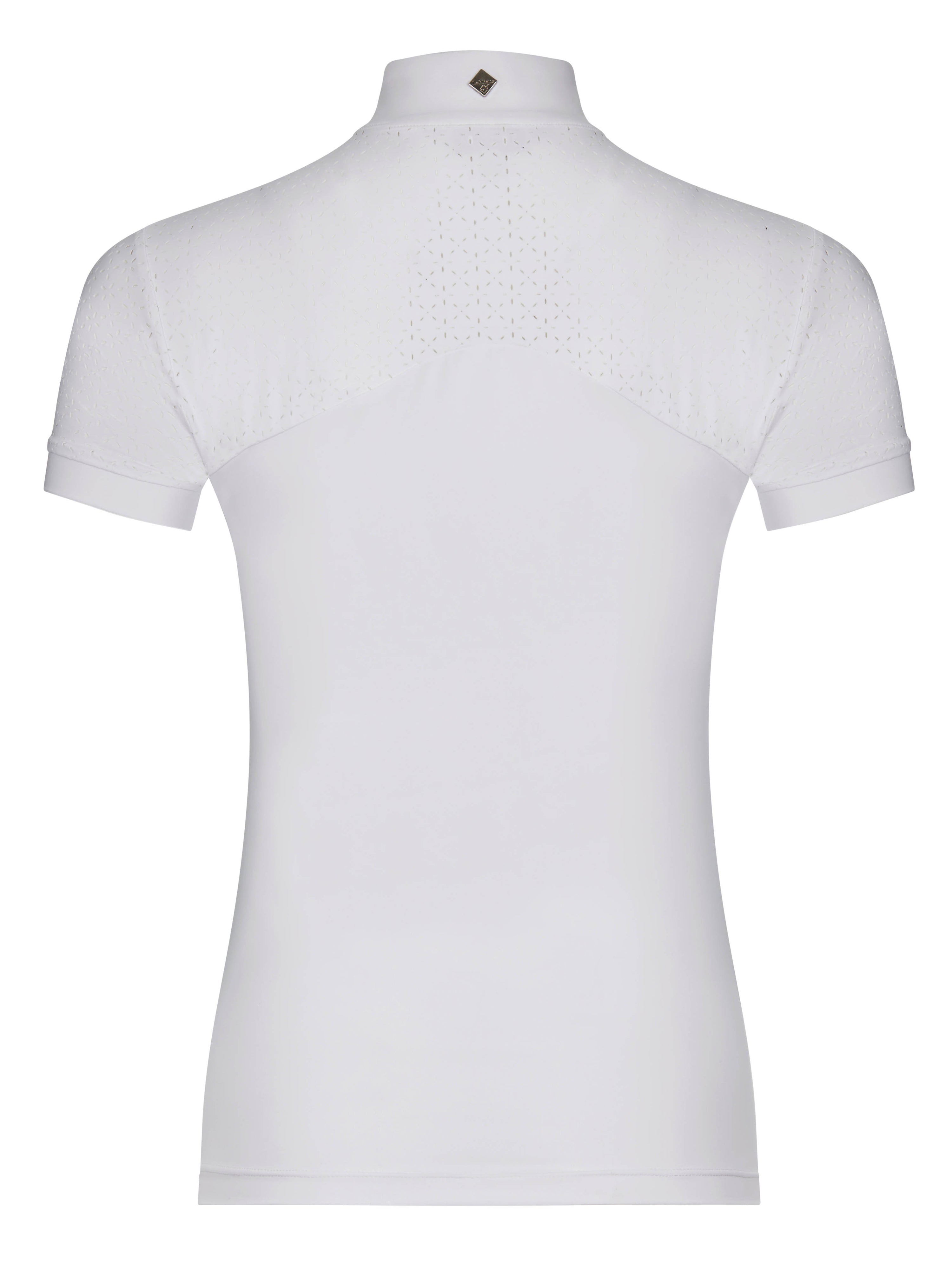 LeMieux Kurzarm Turniershirt Olivia Show Shirt Short Sleeve white