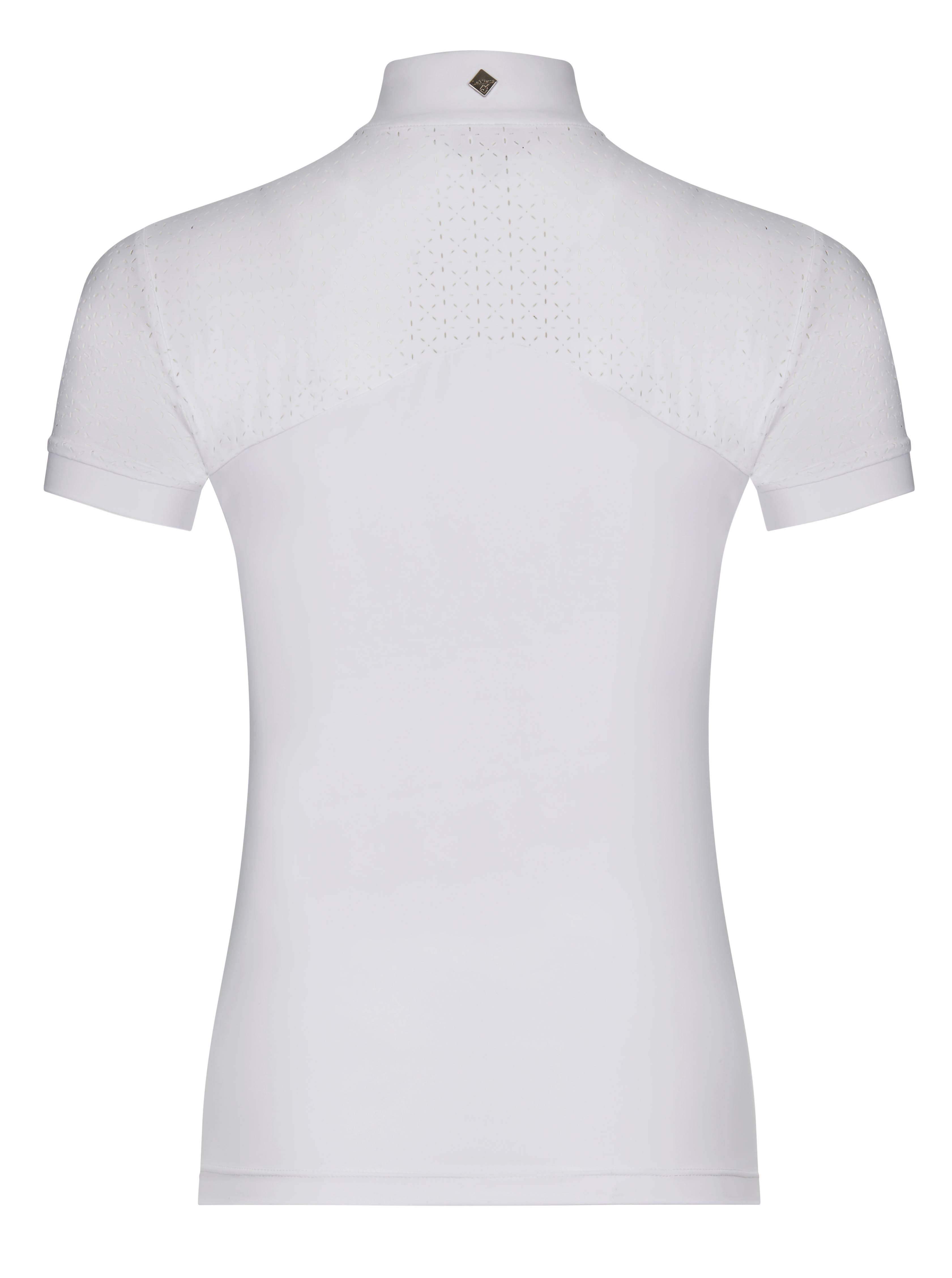 LeMieux Kurzarm Turniershirt Olivia Show Shirt Short Sleeve white