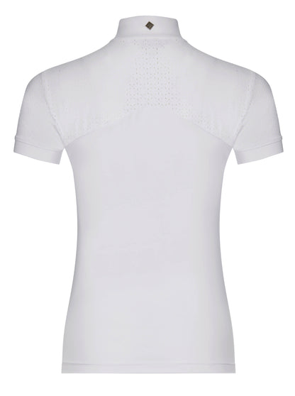 LeMieux Kurzarm Turniershirt Olivia Show Shirt Short Sleeve white
