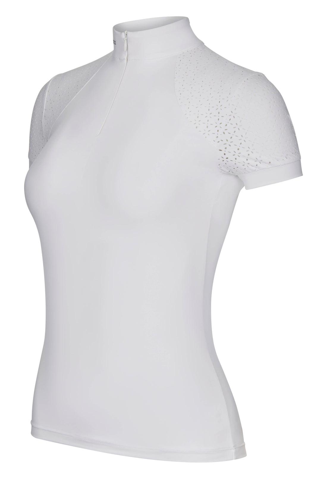 LeMieux Kurzarm Turniershirt Olivia Show Shirt Short Sleeve white