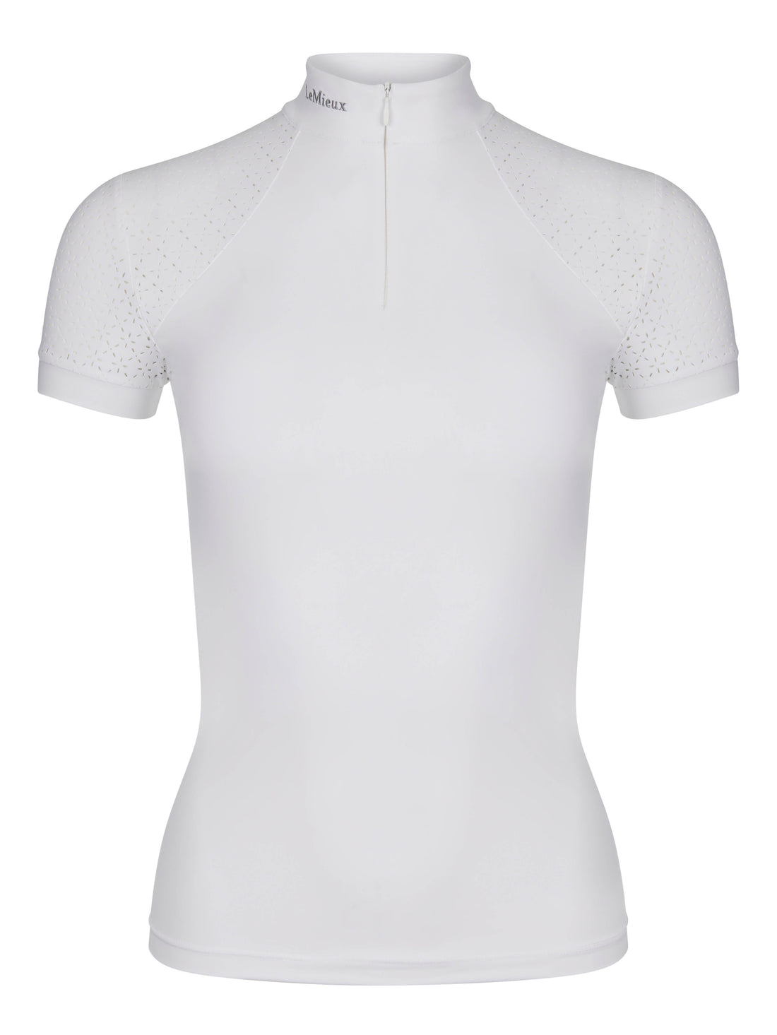 LeMieux Kurzarm Turniershirt Olivia Show Shirt Short Sleeve white