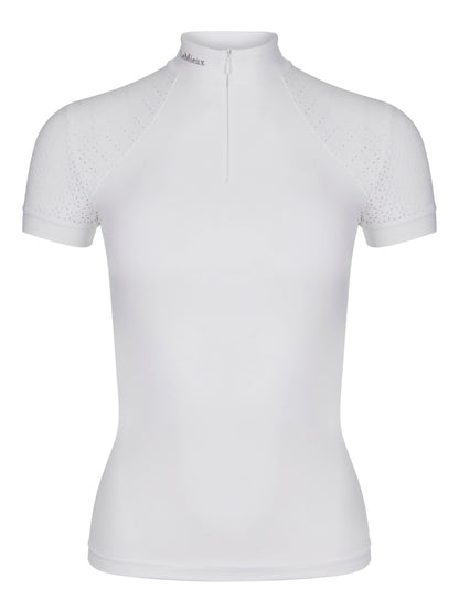 LeMieux Kurzarm Turniershirt Olivia Show Shirt Short Sleeve white