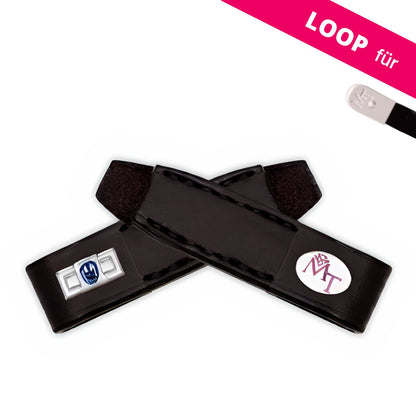Stübben MagicTack Loop magnetische Lederschlaufen ebony