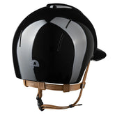 KEP Smart Nova Metal Polish Helmschale Schwarz mit Star Glitzer Silber und Polo-Visier – Seitenansicht