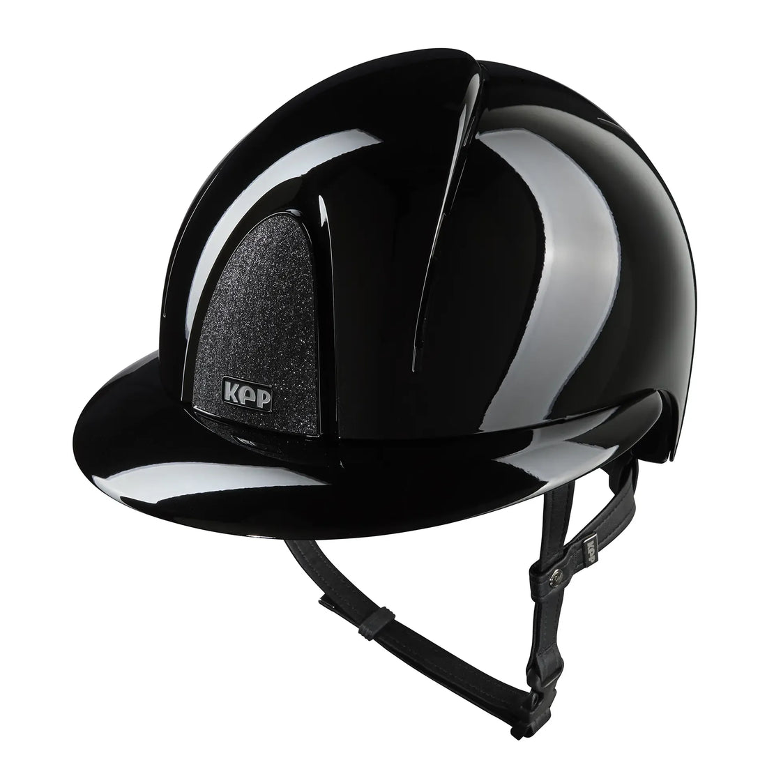 KEP Smart Nova Metal Polish Reithelm Schwarz, Star Glitzer Schwarz und Polo-Visier