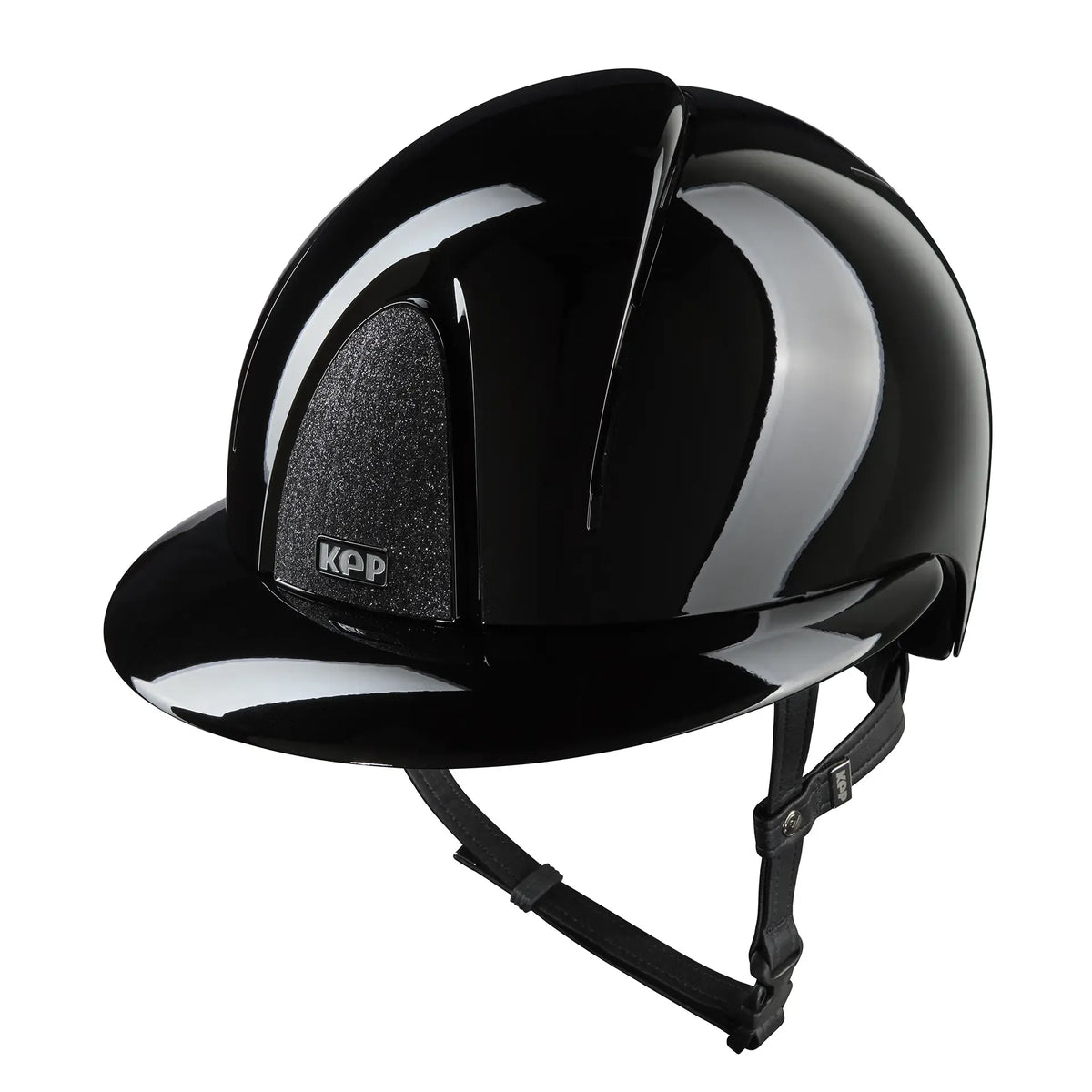 KEP Smart Nova Metal Polish Reithelm Schwarz, Star Glitzer Schwarz und Polo-Visier