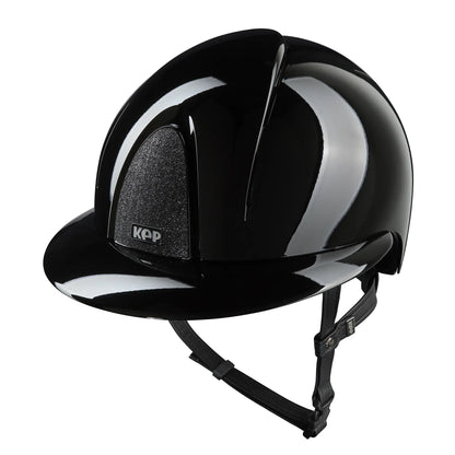 KEP Smart Nova Metal Polish Reithelm Schwarz, Star Glitzer Schwarz und Polo-Visier