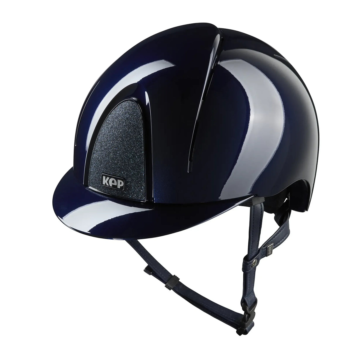 KEP Reithelm Smart Nova Metal Polish Blau, Star Glitzer Blau – Seitenansicht