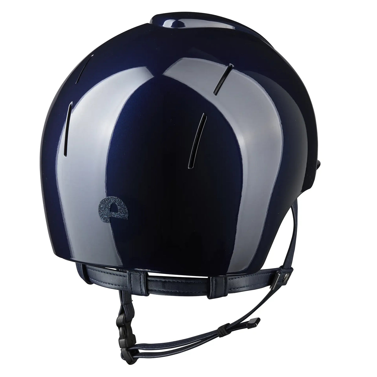 KEP Reithelm Smart Nova Metal Polish Blau, Star Glitzer Blau – Rückansicht