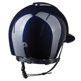 KEP Reithelm Smart Nova Metal Polish Blau, Star Glitzer Silber, Polo-Visier – Rückansicht