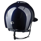 KEP Reithelm Smart Nova Metal Polish Blau, Polo-Visier – Rückansicht