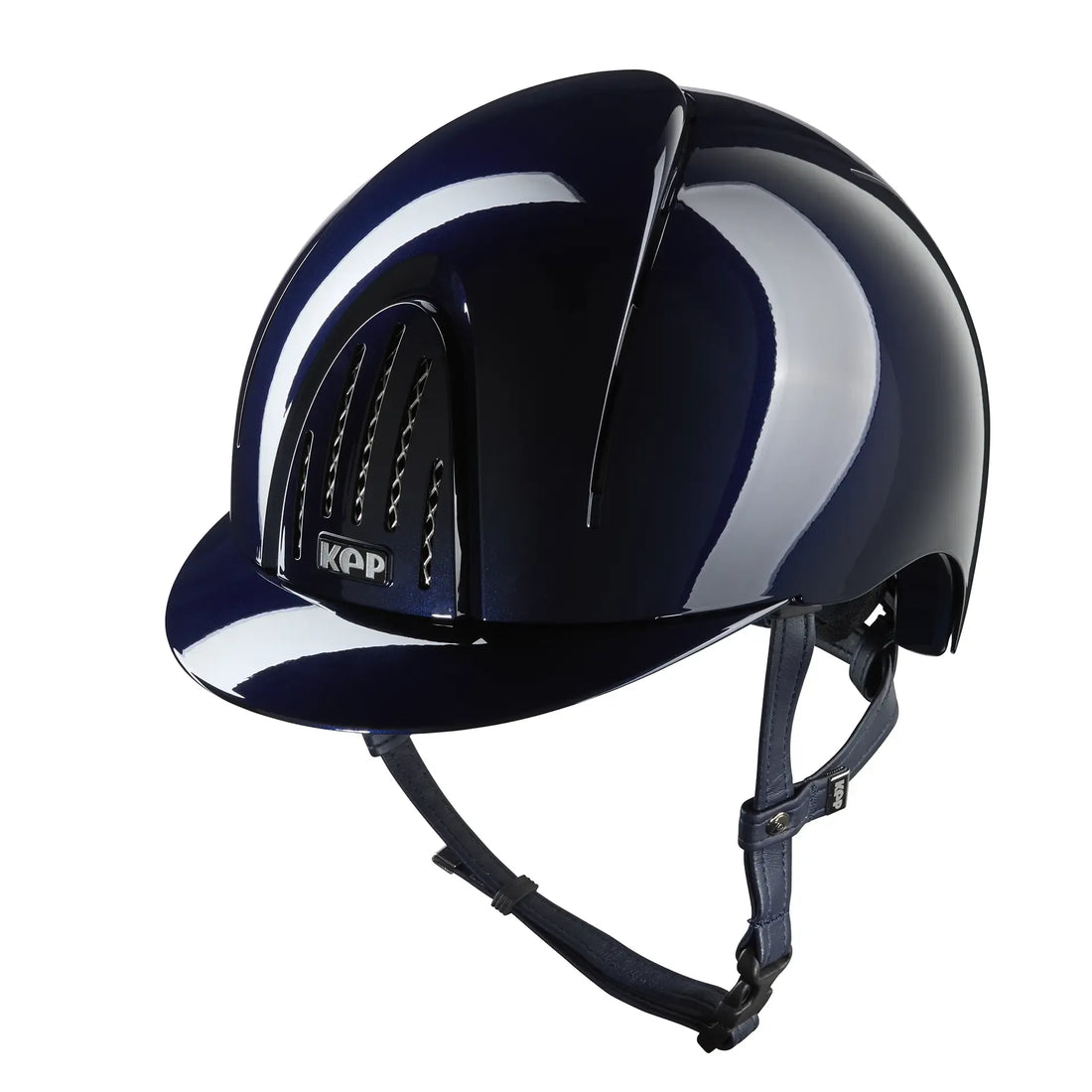 KEP Reithelm Smart Nova Metal Polish Blau – Seitenansicht