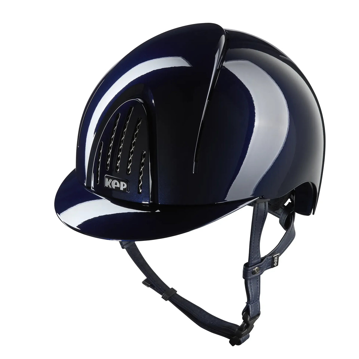 KEP Reithelm Smart Nova Metal Polish Blau – Seitenansicht