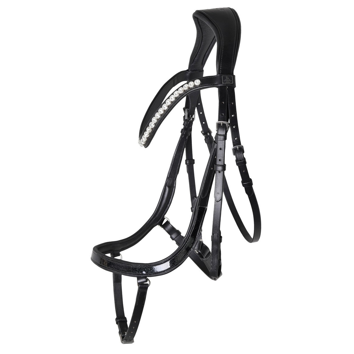SD Design Bridle Mystery Anatomic black glitter varnish with black lining