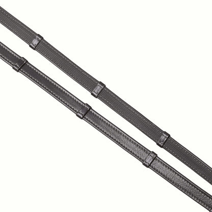 SD Design Zügel Super Soft Super Grip mit 5 Stegen schwarz