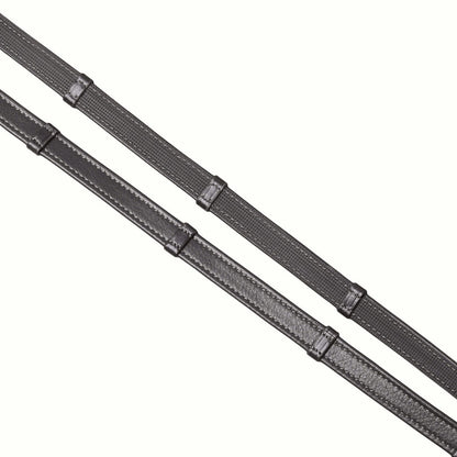 SD Design Zügel Super Soft Super Grip mit 5 Stegen rundgenäht schwarz
