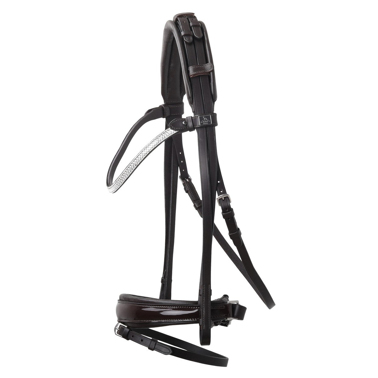 SD Design Bridle Cornetto brown patent