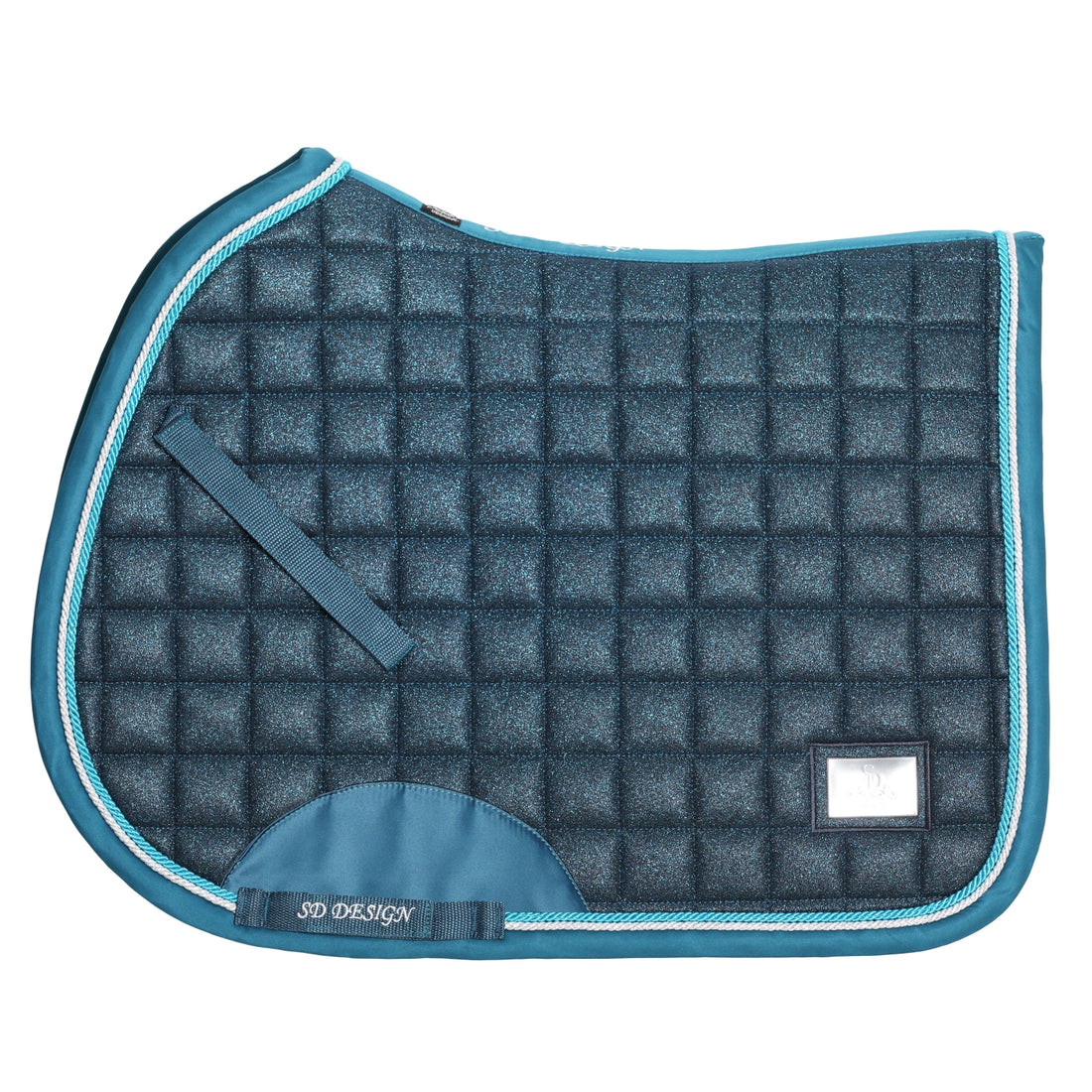 SD Design Schabracke Hollywood Glamorous blue lagoon glitter