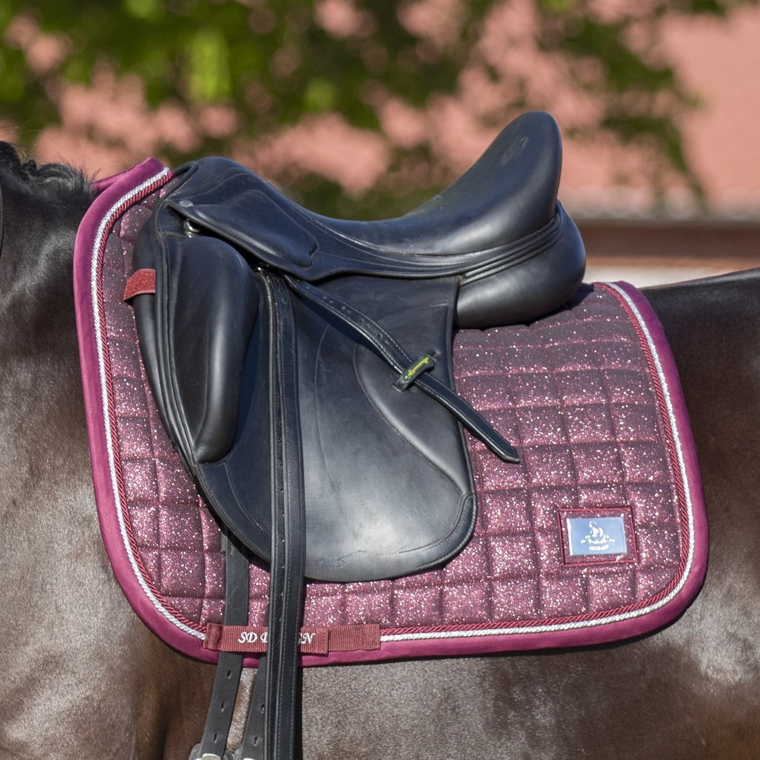 SD Design saddle pad Hollywood Glamorous raspberry shimmer