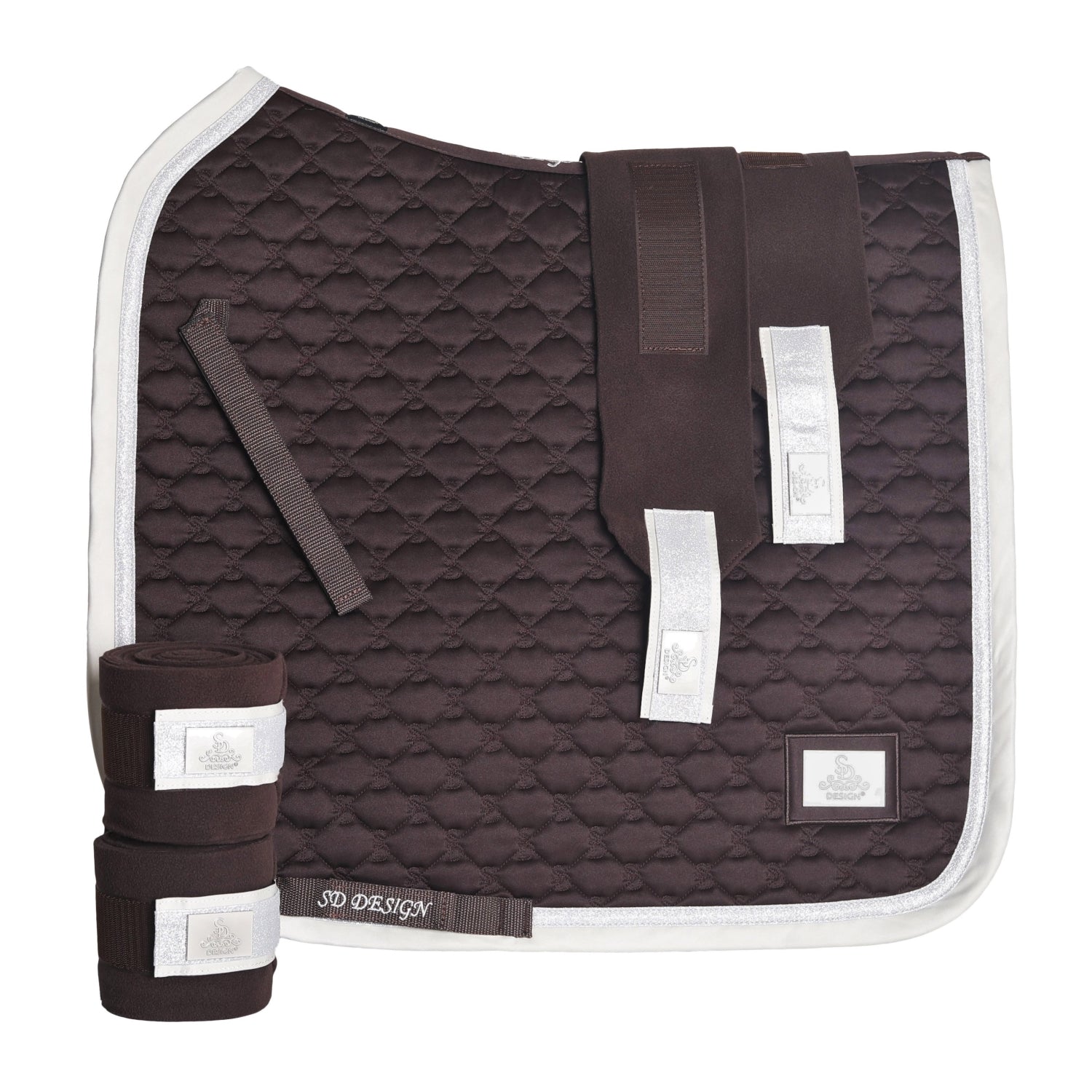 SD Design saddle pad Be Tempted chocolate macaron