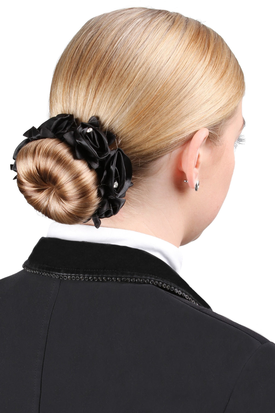 SD Design Haargummi Diamond Rose Scrunchie schwarz