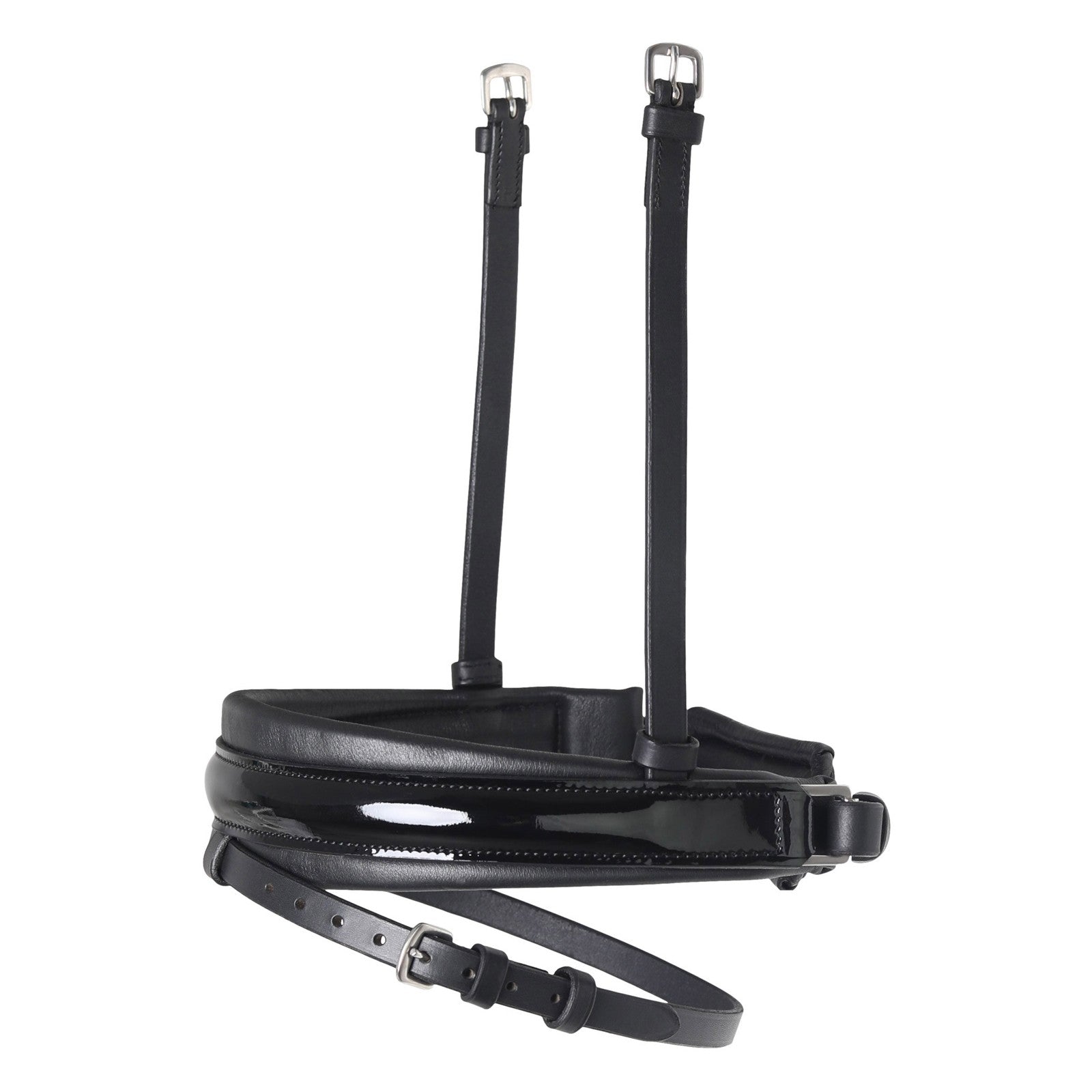 SD Design noseband Swedish combined patent black