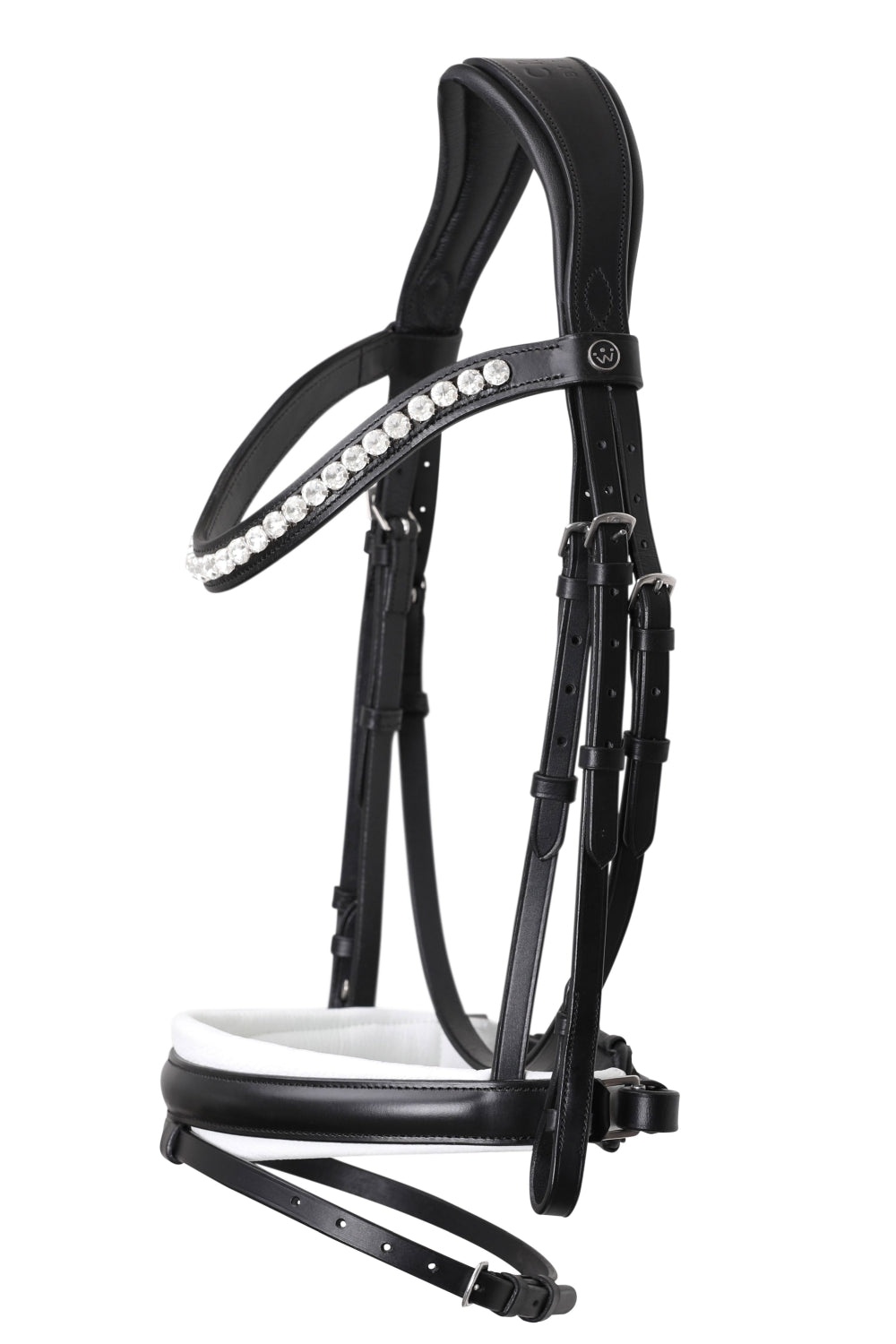 SD Design Bridle Belissimo black and white lined