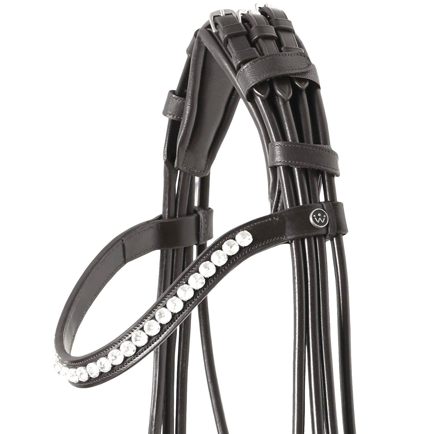 SD Design Kandare Mystery rundgenäht schwarzer Glitzerlack schwarz