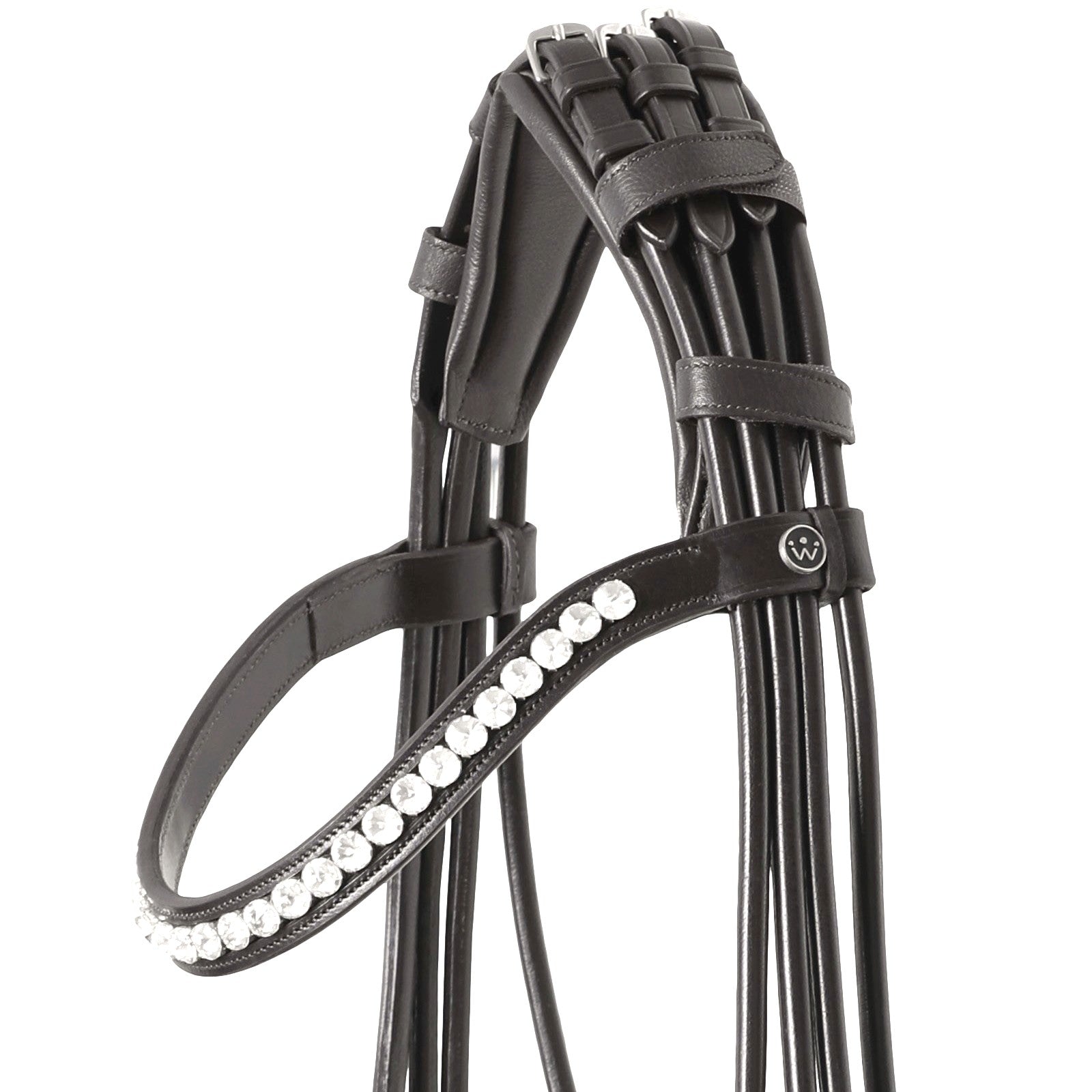 SD Design Kandare Mystery rundgenäht schwarzer Glitzerlack schwarz