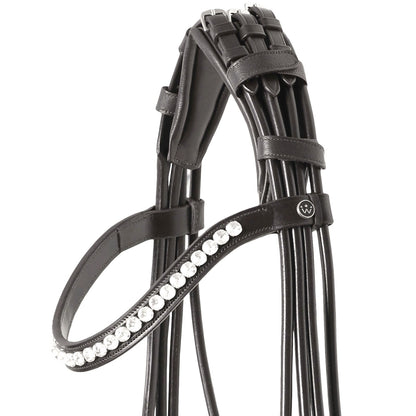 SD Design Kandare Mystery rundgenäht schwarzer Glitzerlack schwarz
