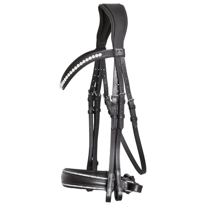SD Design Kandare Celebrity schwarz mit crystal rocks Zierkeder