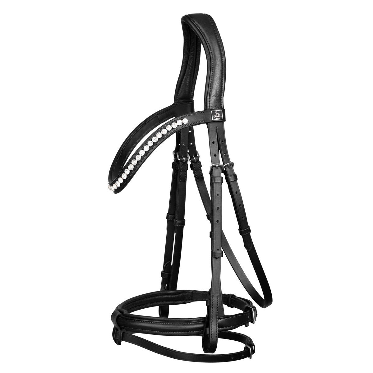 SD Design Bridle Leerox black with removable flash strap