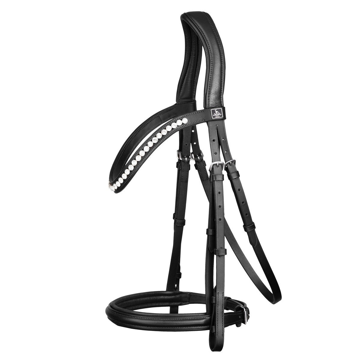 SD Design Trense Leerox schwarz mit abnehmbarem Sperrriemen