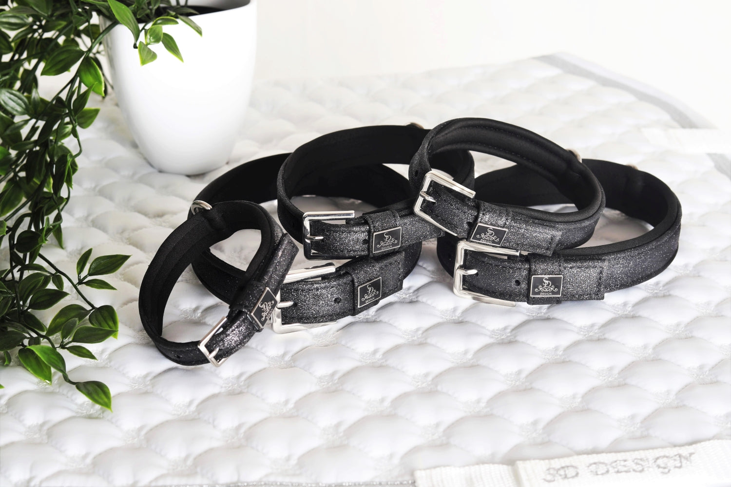 SD Design Hundehalsband Hollywood Glamorous midnight sparkle