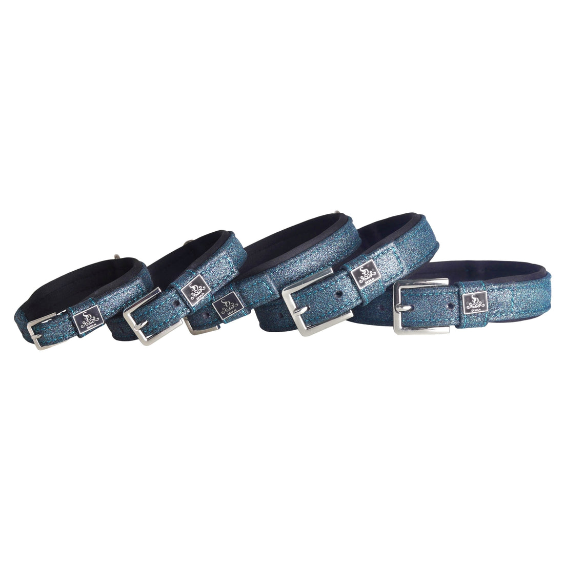 SD Design Hundehalsband Hollywood Glamorous blue lagoon glitter