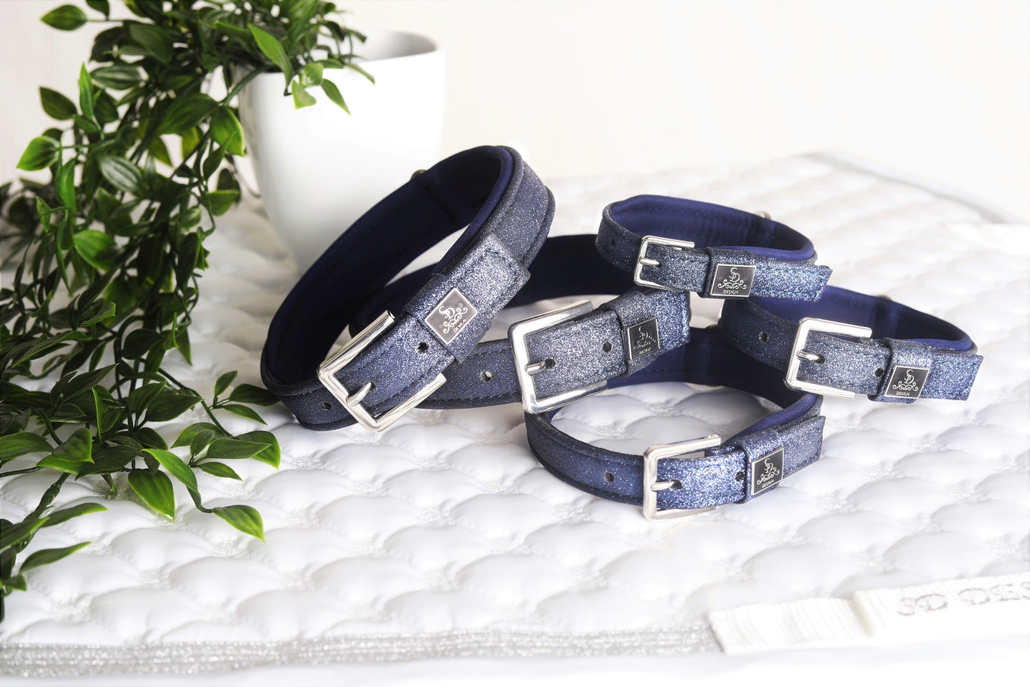 SD Design Hundehalsband Hollywood Glamorous blueberry twinkles