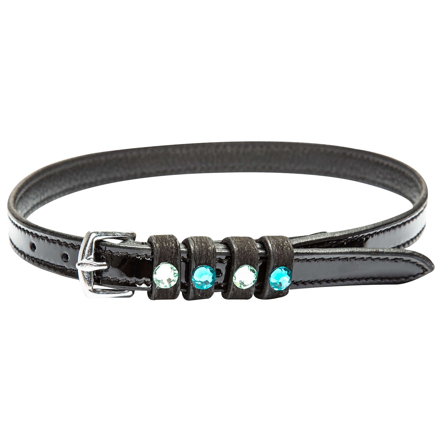 Imperial Riding spur straps IRH Pardouz lacquer black zircon