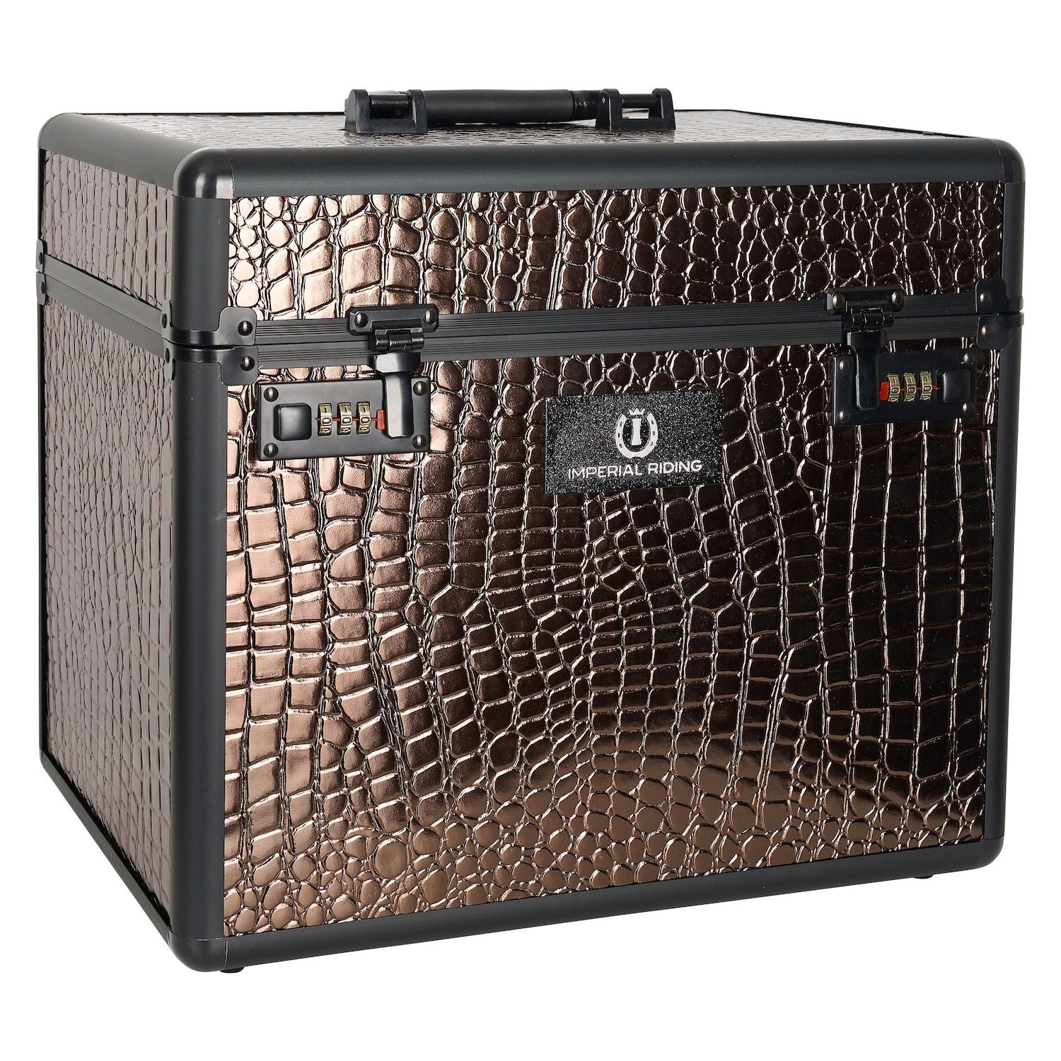 Imperial Riding grooming box IRHShiny brown brown croco