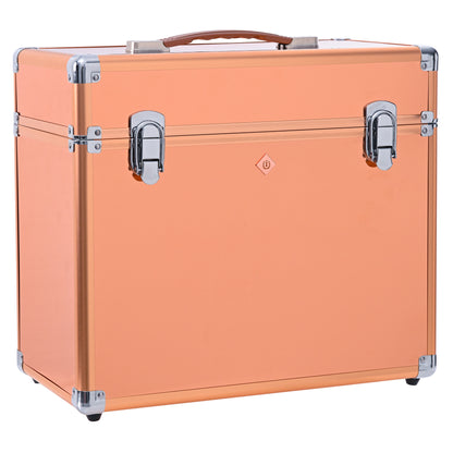 Die geschlossene Imperial Riding Putzbox IRHBasic Slim Line in roségold zeigt ihre schmale, elegante Form und die glänzende Premium-Oberfläche, wie sie im Reitsport als moderne, hochwertige Putzbox für Stall, Turnier und Pferdepflege besonders beliebt ist.