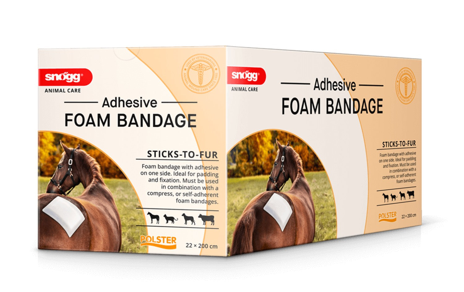 Snögg Animal Care Animal Padded Adhesive Foam Bandage self-adhesive 22 x 200 cm