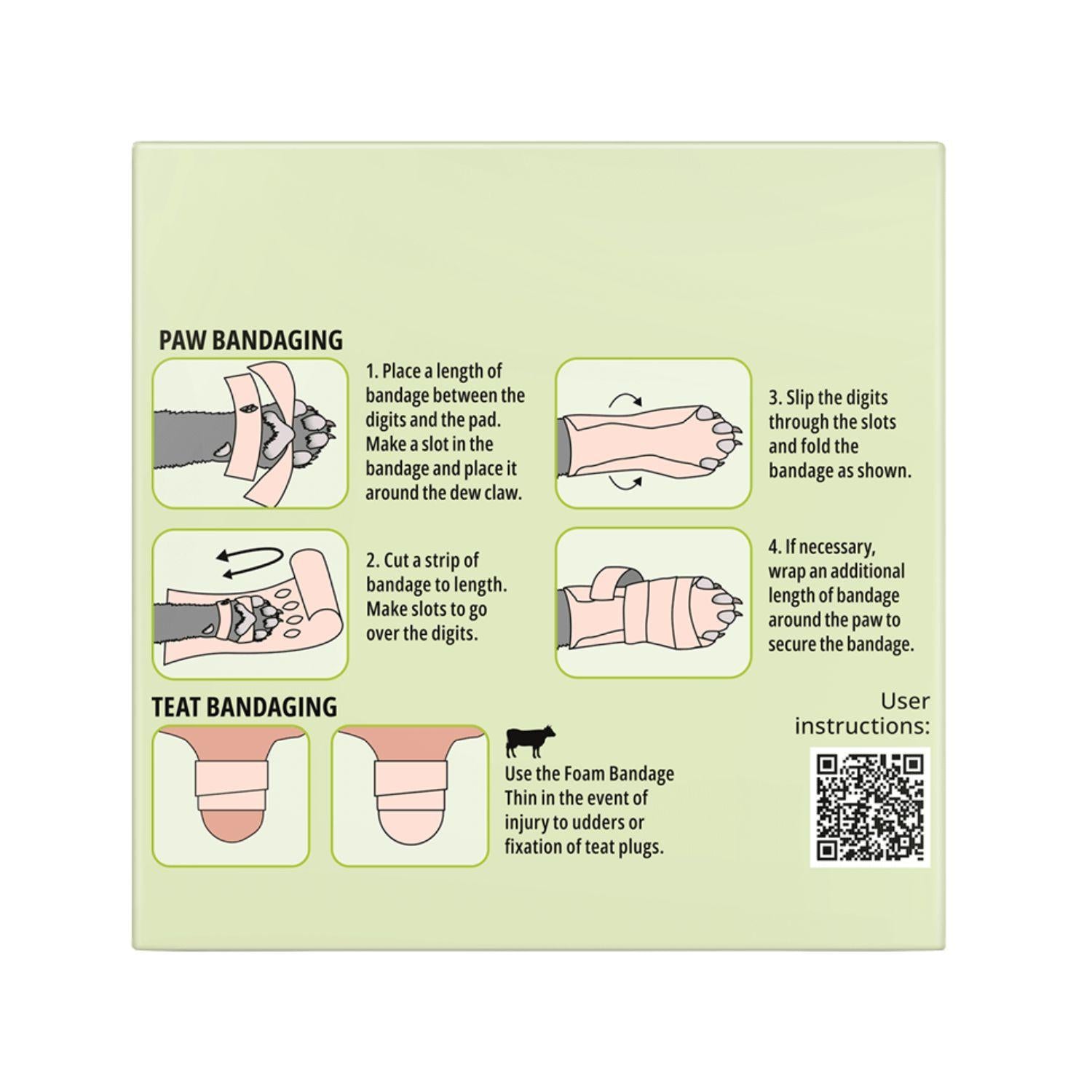 Snögg Animal Care Animal Soft Thin Foam Bandage 6 x 450 cm