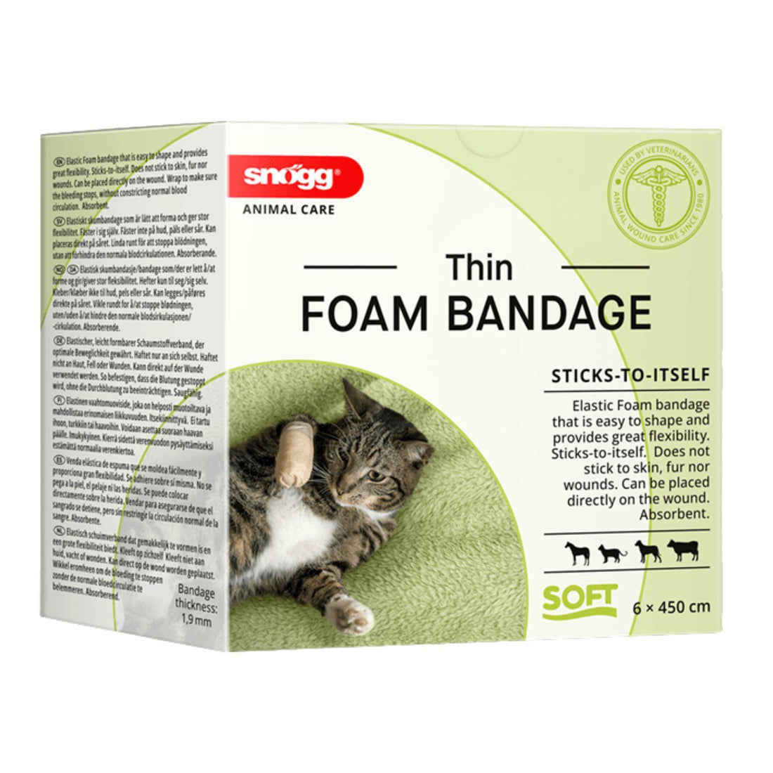 Snögg Animal Care Animal Soft Thin Foam Bandage 6 x 450 cm